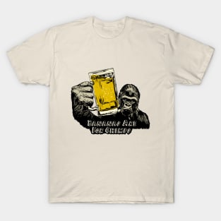 Beer Drinking Gorilla T-Shirt